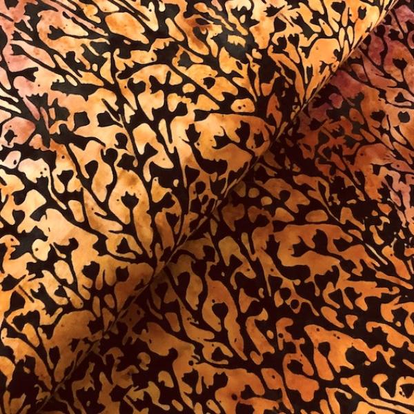 ORANGE PURPLE - Picnic Basket - Batikstoff aus Indonesien